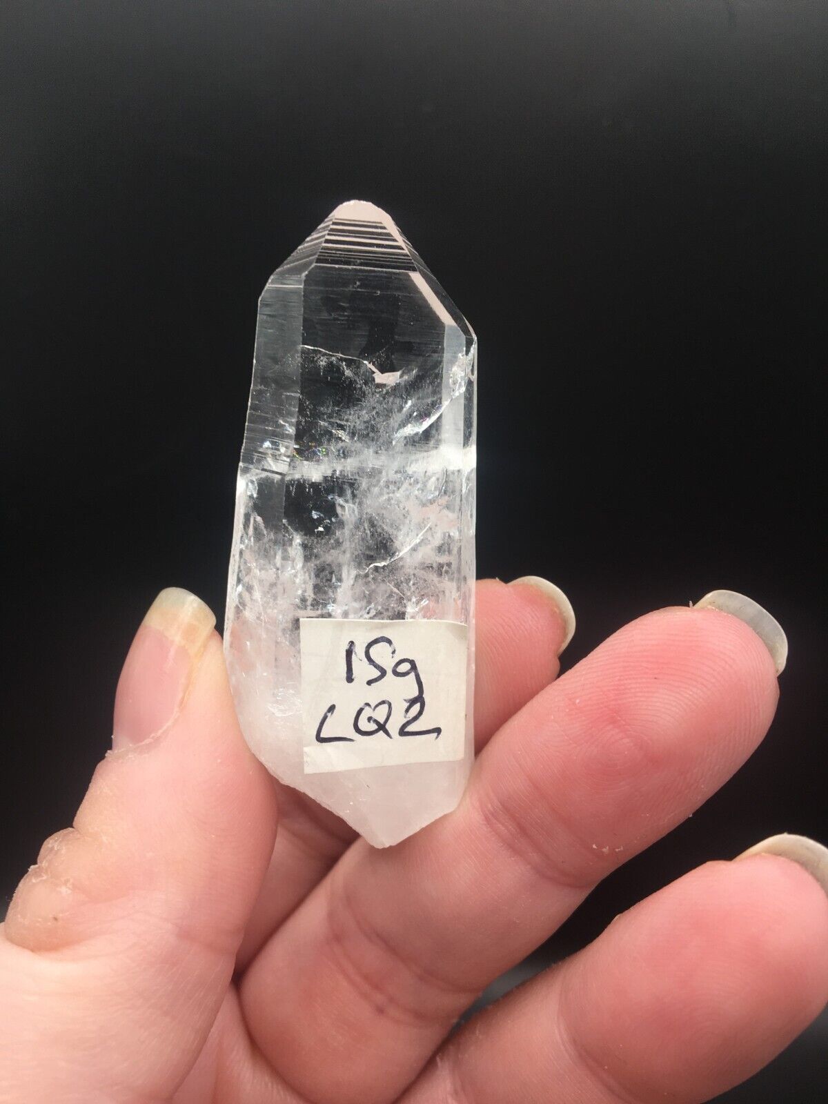 Lemurian Seed Quartz Clear Crystal Point Tower AAA Grade Mineral 5 cm 15g LQ2