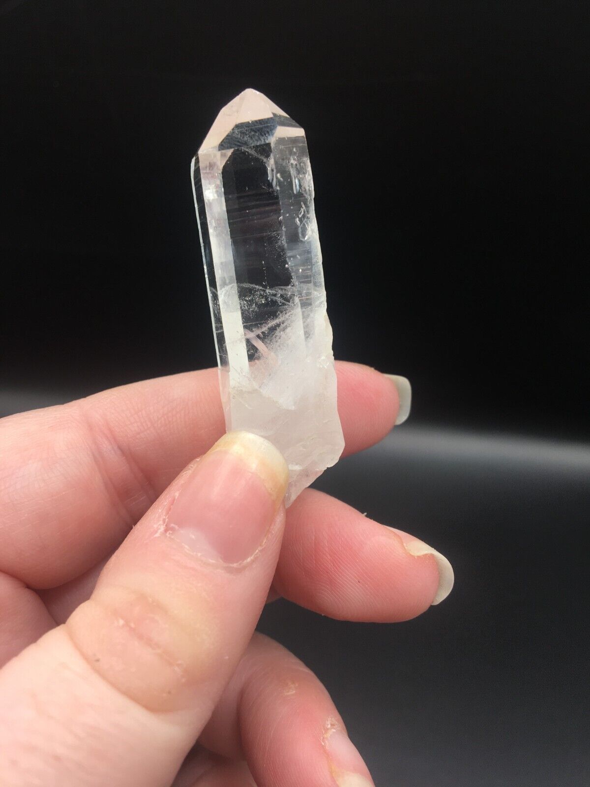 Lemurian Seed Quartz Clear Crystal Point Tower AAA Grade Mineral 5 cm 15g LQ3