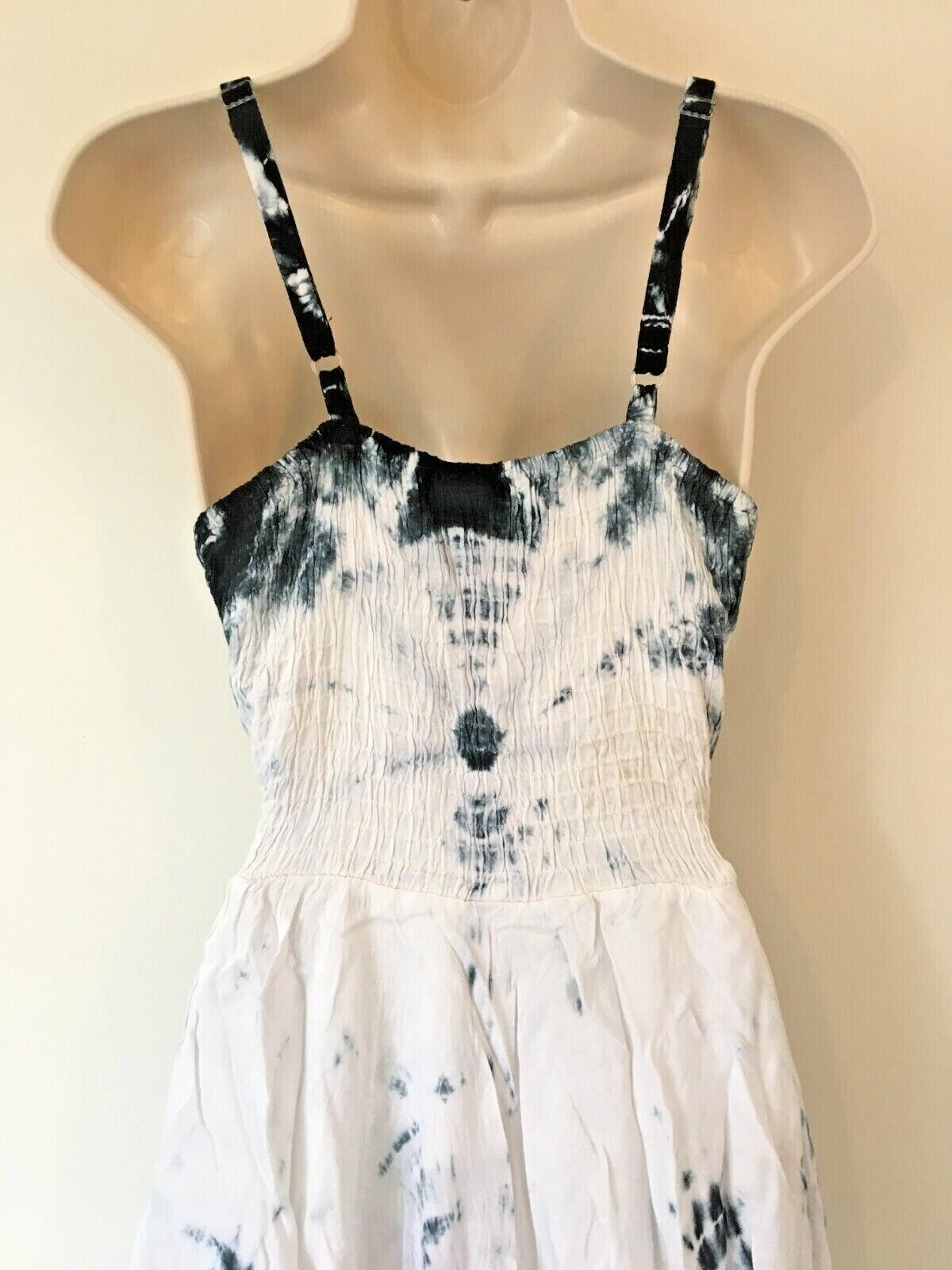 Black Tie Dye Corset witchy pagan medieval corset wicca pixie dress Size 10 12 14