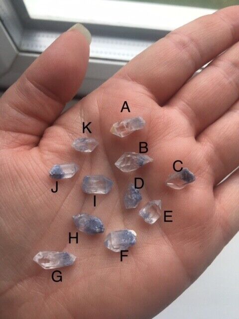 Rare AA Grade Dumortierite in Quartz Crystal Raw Natural Pieces Brazil