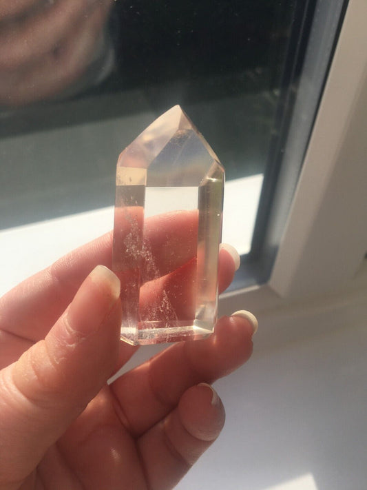 Clear Quartz Quality Crystal 45g 5.2cm Chunky Tower Point Obelisk Healing Energy