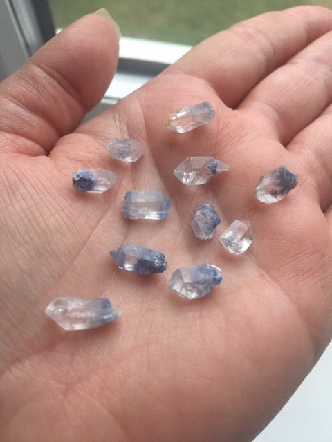 Rare AA Grade Dumortierite in Quartz Crystal Raw Natural Pieces Brazil