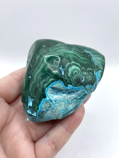 Mallacolla Malachite and Chrysocolla Mallcholla Crystal Freeform 10 cm 280g MC1