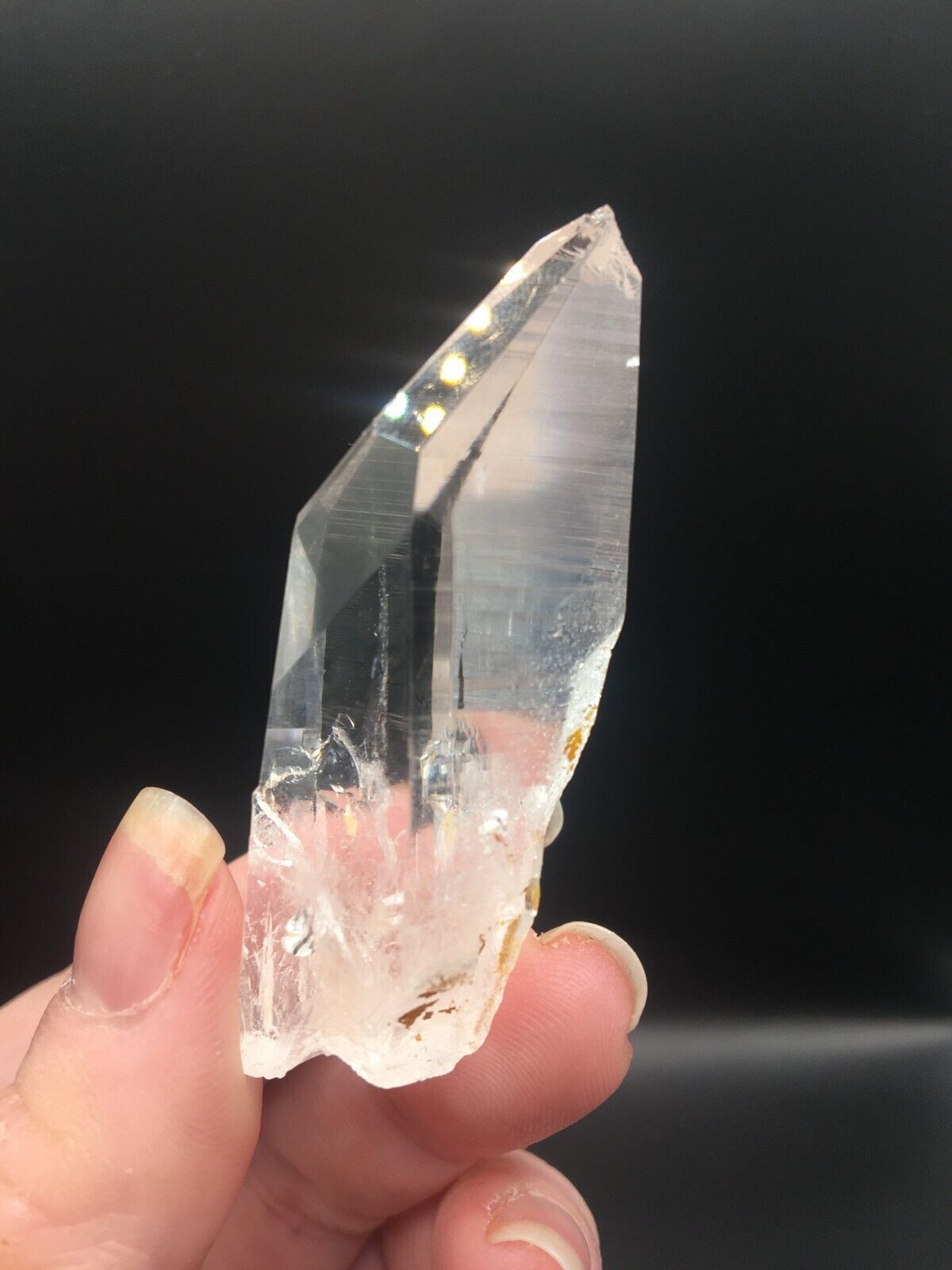 Lemurian Seed Quartz Clear Crystal Point Tower AAA Grade Mineral 6 cm 30g LQ1