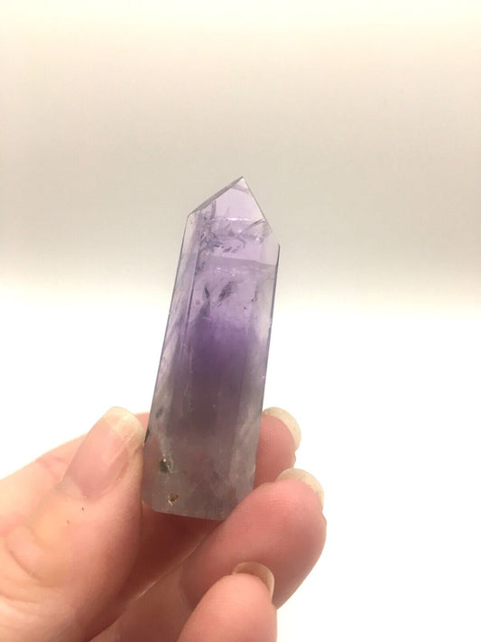 Phantom Amethyst Crystal A Grade Brazil 15g 5 cm Tower Point Obelisk A8