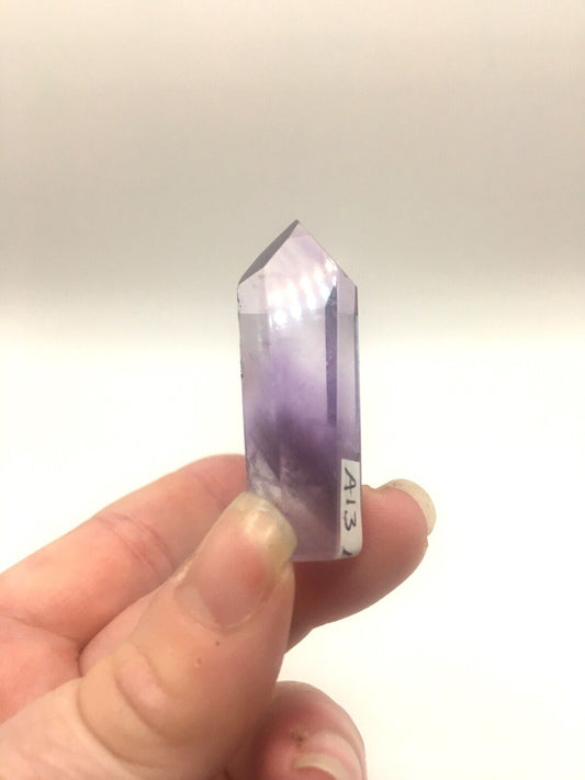 Phantom Amethyst Crystal A Grade Brazil 15g 4.5 cm Tower Point Obelisk A13