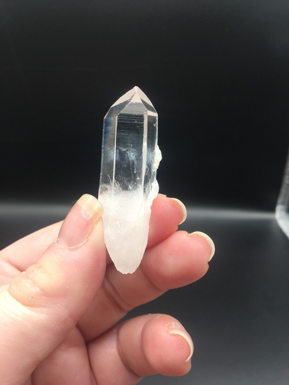 Lemurian Seed Quartz Clear Crystal Point Tower AAA Grade Mineral 4.5 cm 15g LQ8