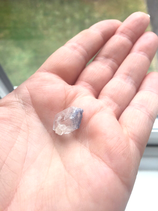 Rare AA Grade Dumortierite Quartz Crystal Small Raw Piece Point 1.5 cm Natural