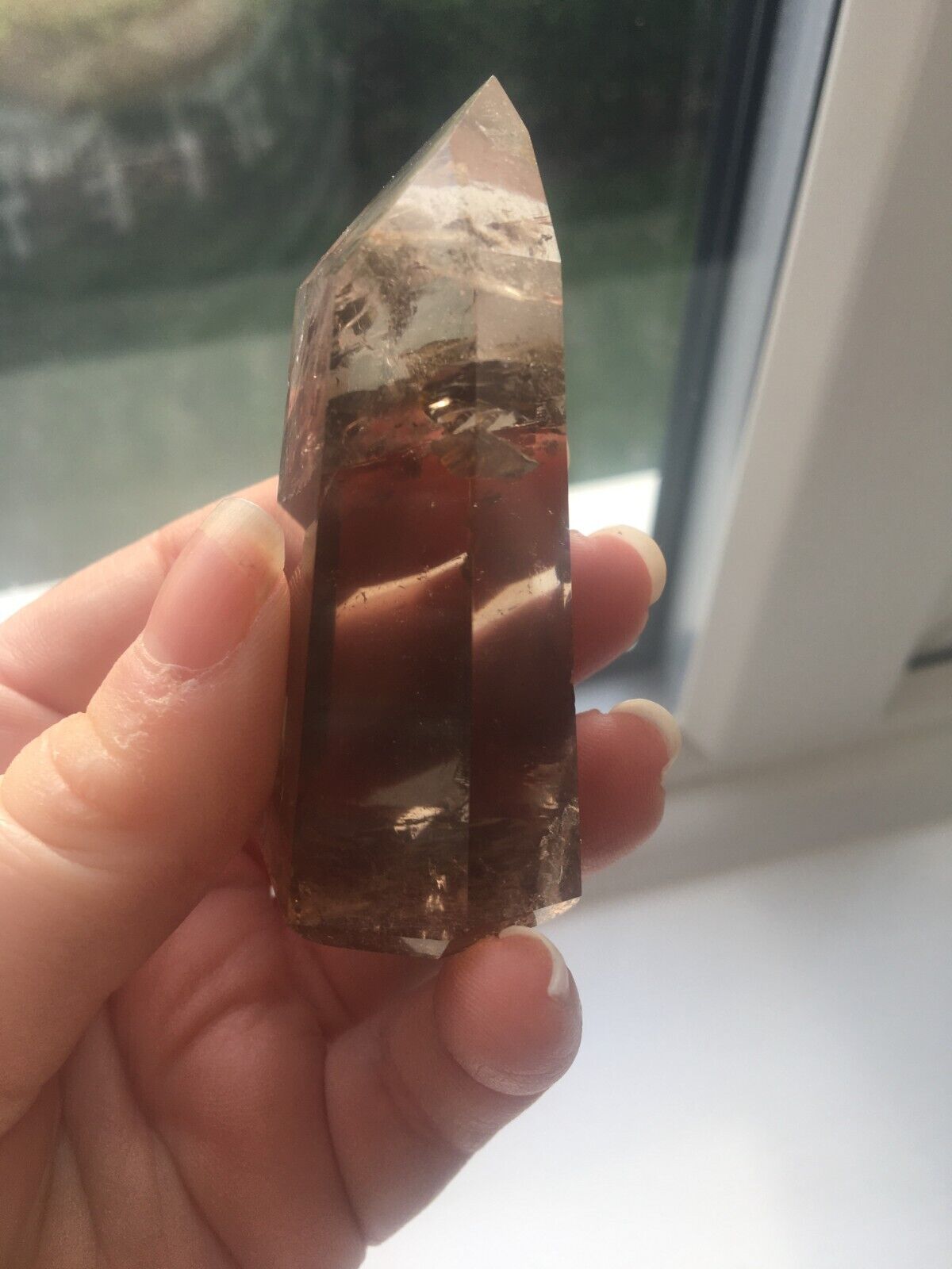 Smoky Quartz Quality Crystal 85g 6.7cm Chunky Tower Point Obelisk Healing Energy