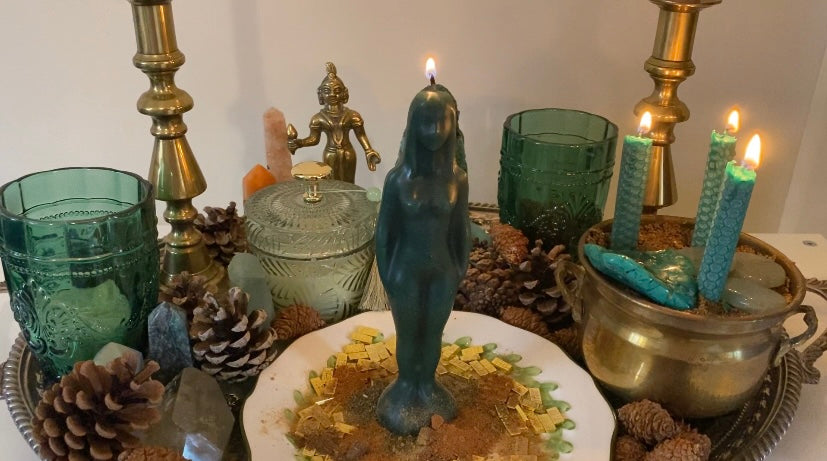 Pagan Money Spell, Wealth Prosperity and Abundance Candle Magic Ritual